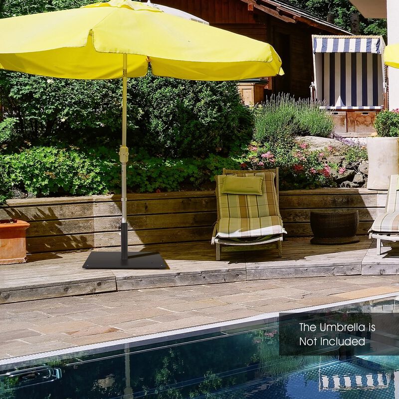 Mondawe 20 Inches Patio Umbrella Base with 4 Adjustable Footpads