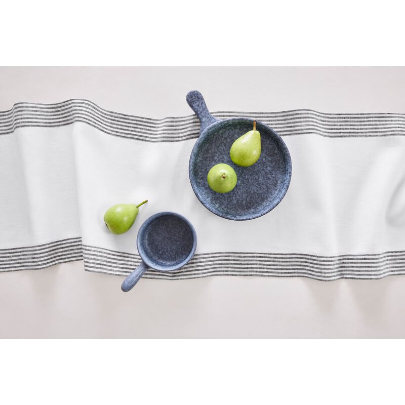 Solino Home Lucca 100% Linen Table Runner &ndash; Handcrafted, Machine Washable, Perfect for Holiday and Everyday Dining