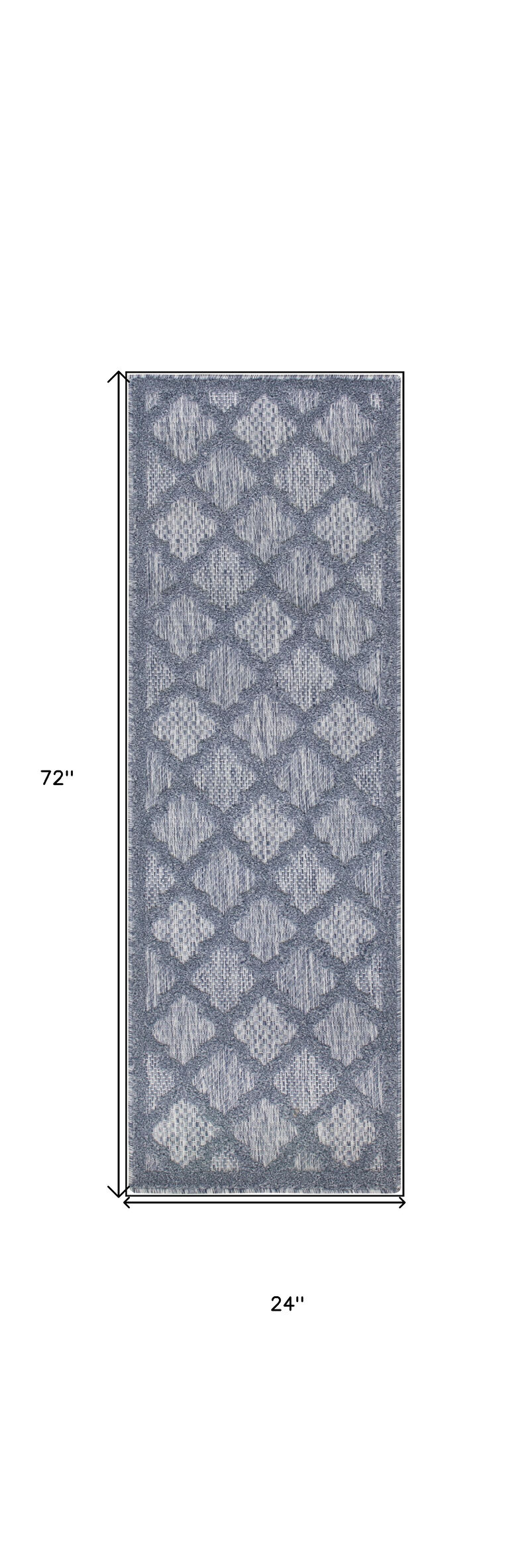 HomeRoots Geometric Indoor Outdoor Area Rug image number 2