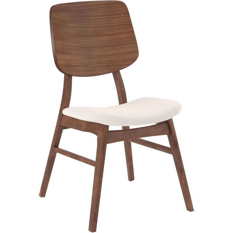 Solid Wood Corner Table with 2 Chairs in Brown, Ideal for Dining Areas image number 2