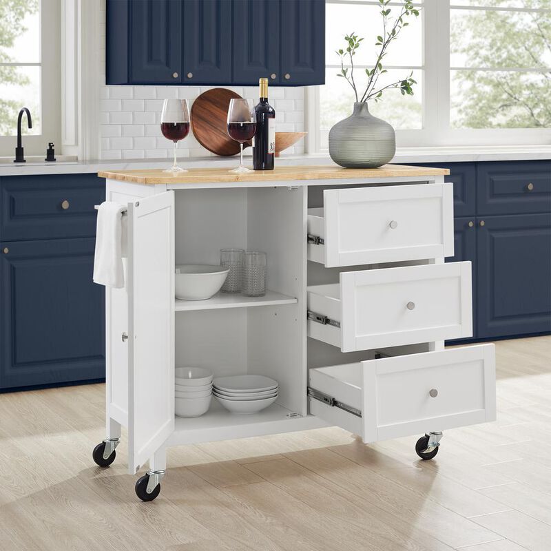 Soren Wood Top Kitchen Island/Cart
