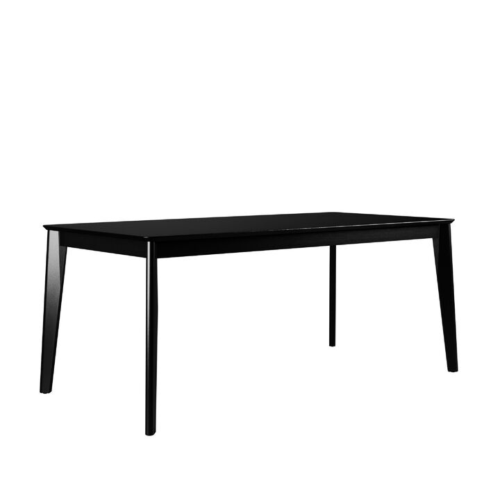 Tudor 70" Black Dining Table