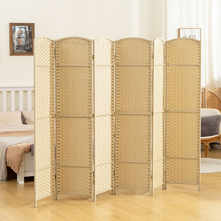 Hivvago 5.6' Tall Freestanding Privacy Screen with 6 Panels