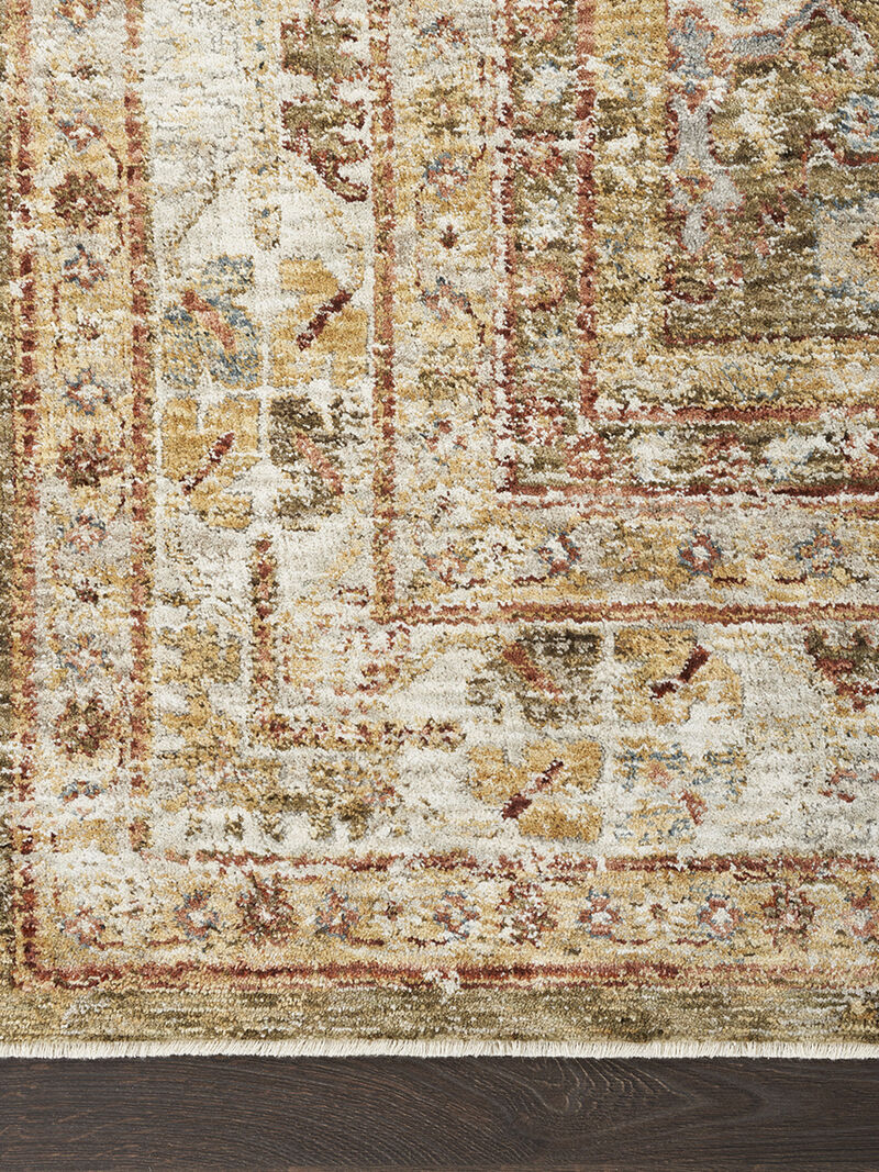 Sahar SHR01 Green 2'3" x 10'2" Rug image number 2