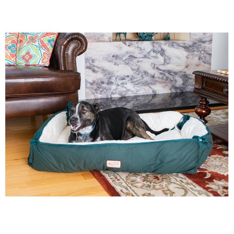 Armarkat Large Laurel Green & Ivory Pet Bed And Mat