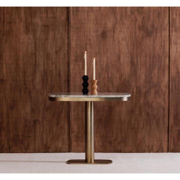 Moe’s Sequence Wooden Candle Holder Large Black