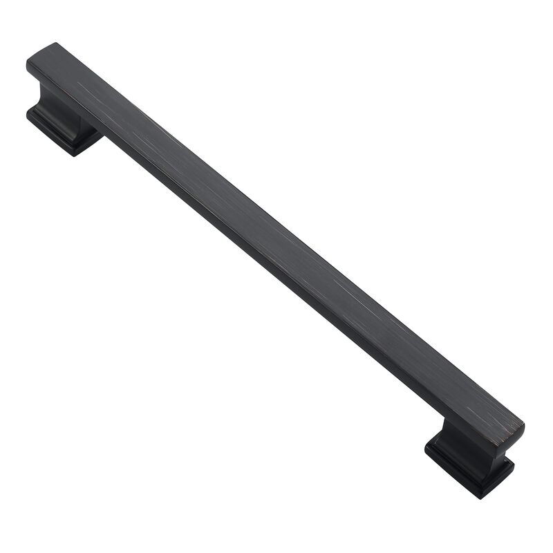Alzassbg 5 Pack Oil Rubbed Bronze Cabinet Pulls, 7 Inch(177.8mm) Hole Centers Kitchen Cabinet Handles for Cabinets and Drawers A