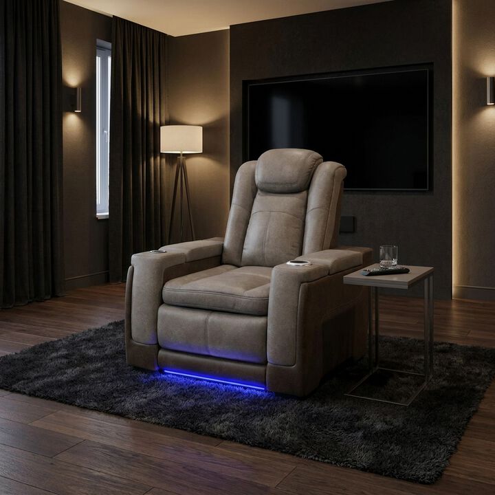 Lantana Power Recliner in Brown