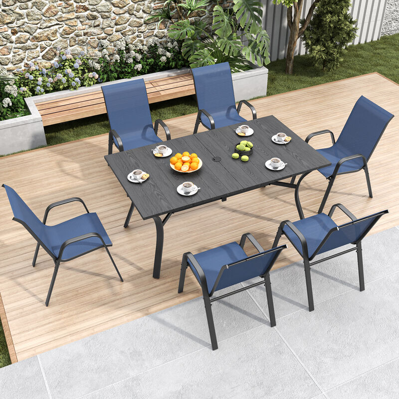 Nudcag 6-Piece Outdoor Dining Chair Set image number 3