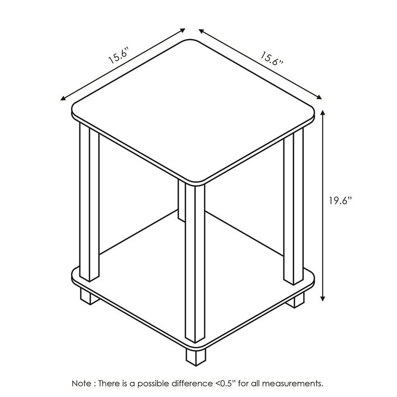 Furinno Furinno Efficient Home Laptop Notebook Computer Desk, Americano/Black, 11192AM/BK
