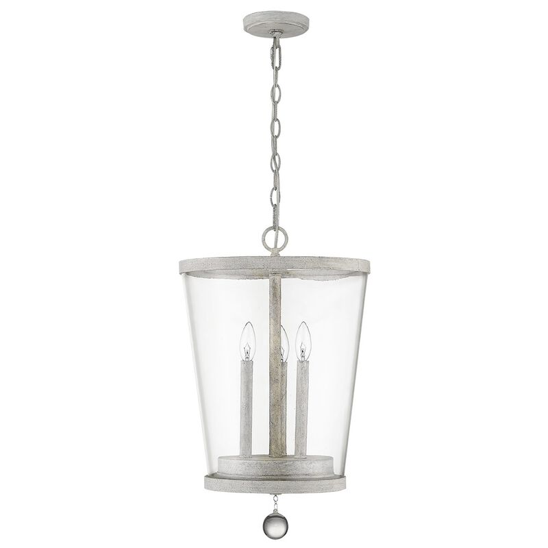 Hivvago Callie 3-Light Country White Foyer Pendant