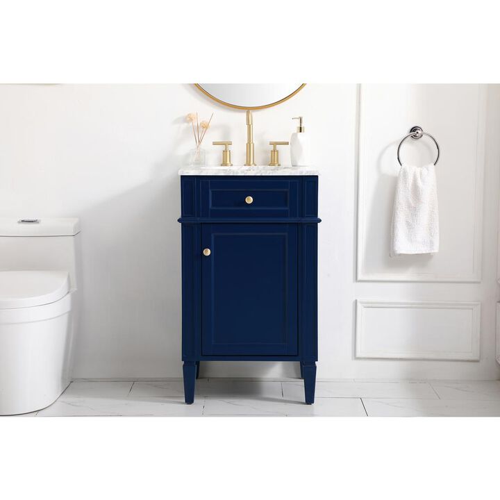 Elegant Kitchen and Bath 21 inch Single bathroom vanity in blue