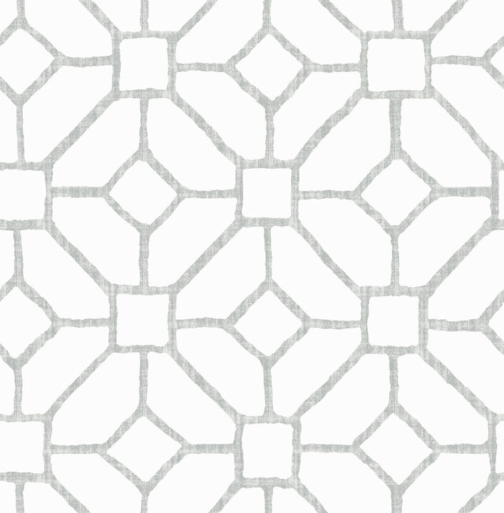 Addis Grey Trellis Wallpaper