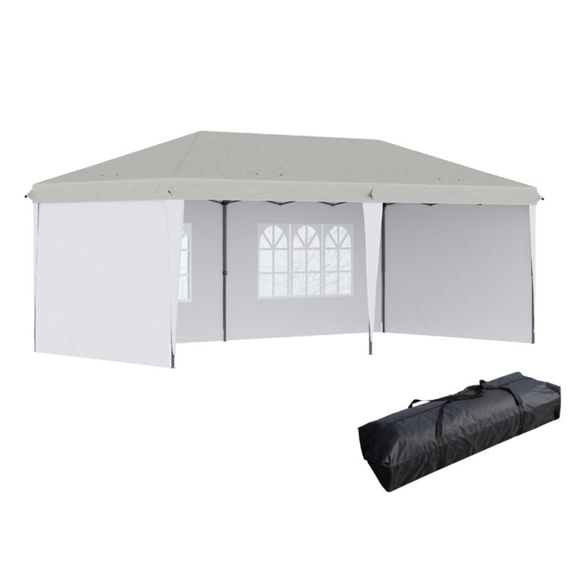 Pop-Up Canopy Party Tent with 4 Sidewalls for Outdoor Events