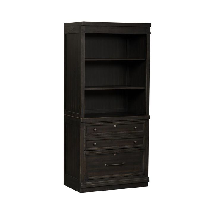 Liberty Furniture 2 Piece Hutch & Cabinet Set in Chalkboard