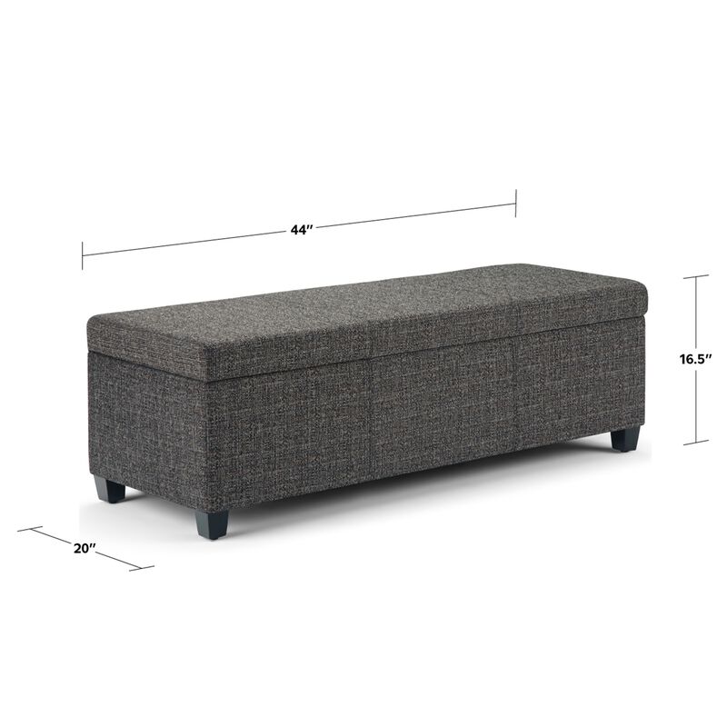 Simpli Home Avalon Storage Ottoman Bench image number 6
