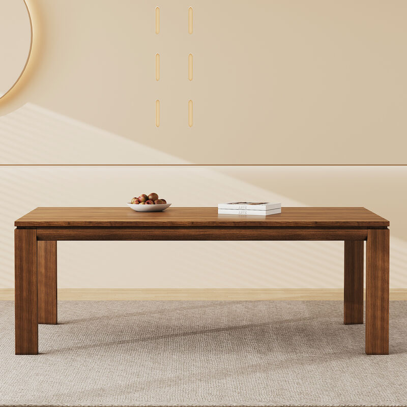 Wooden Dining Table for Living Room & Dining Room 62.99" brown