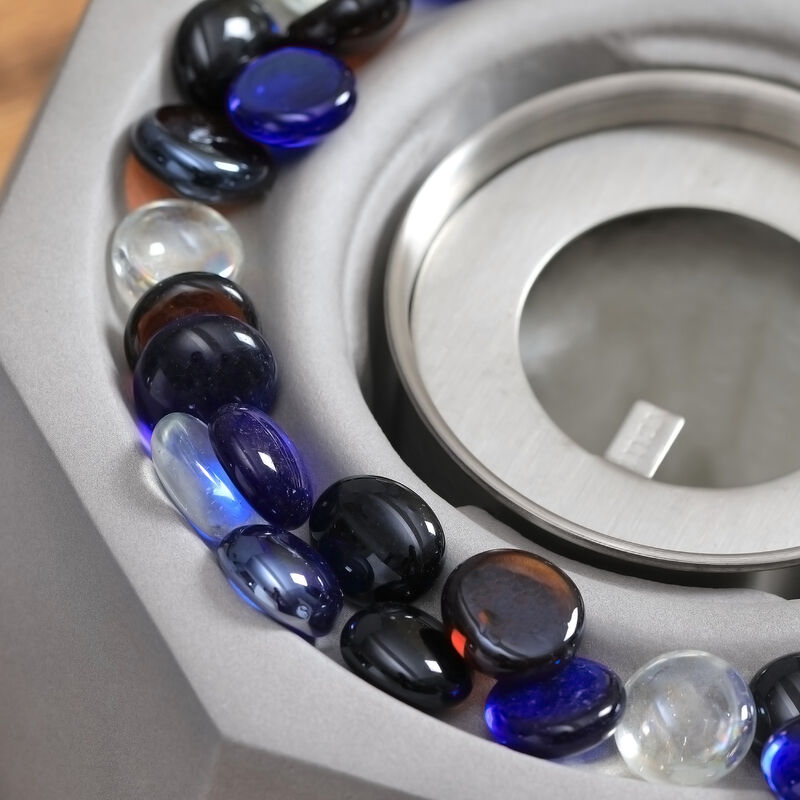 Streamdale Portable Tabletop Fireplace for Indoor/Outdoor, 0.1 Gal, Light Grey