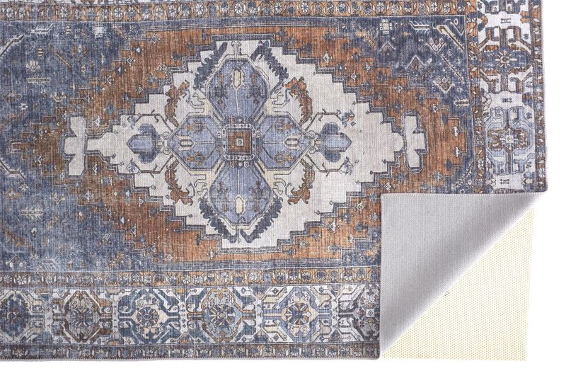 Percy 39AIF Blue/Ivory/Brown 7'10" x 9'10" Rug