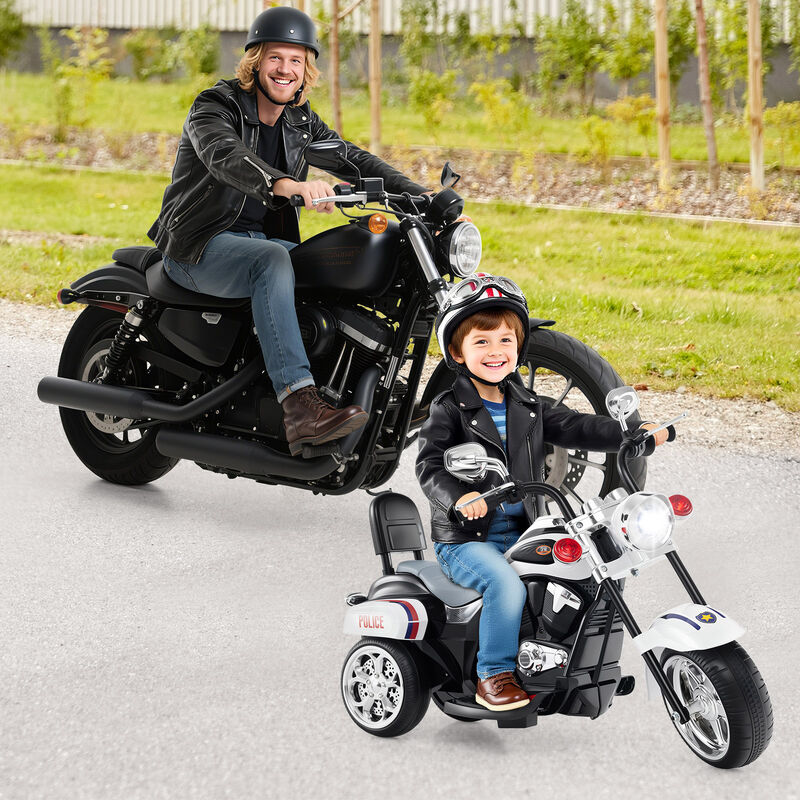 6V Toddler Electric Ride-On Bike with 3 Wheels, Horn and Front Headlight image number 6