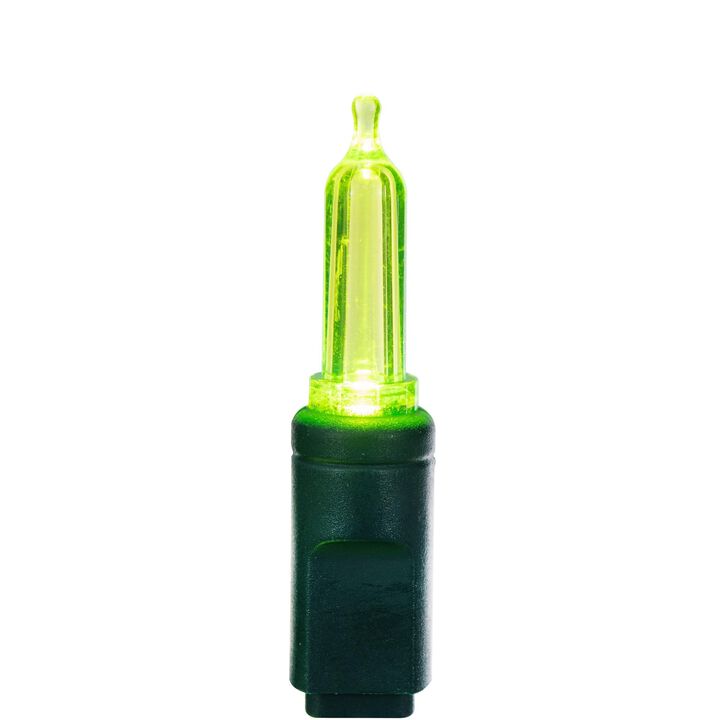Vickerman X4G7133 Light Set Features 100 LED Lights on Green Wire with 4" Bulb Spacing, 33', Lime