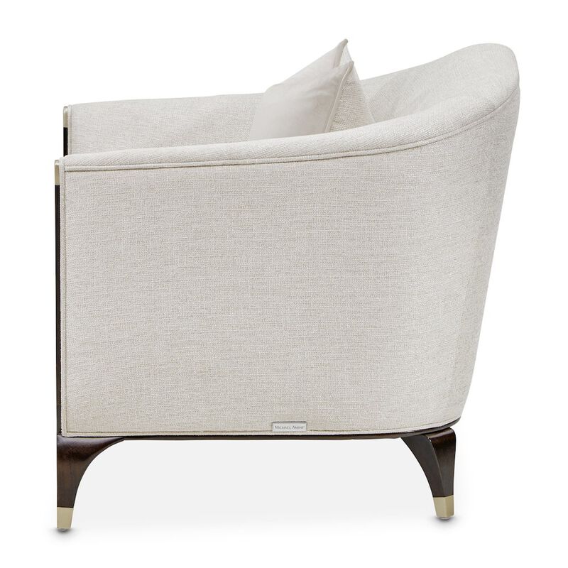 Michael Amini Paris Chic Matching Chair - Cremini/Espresso