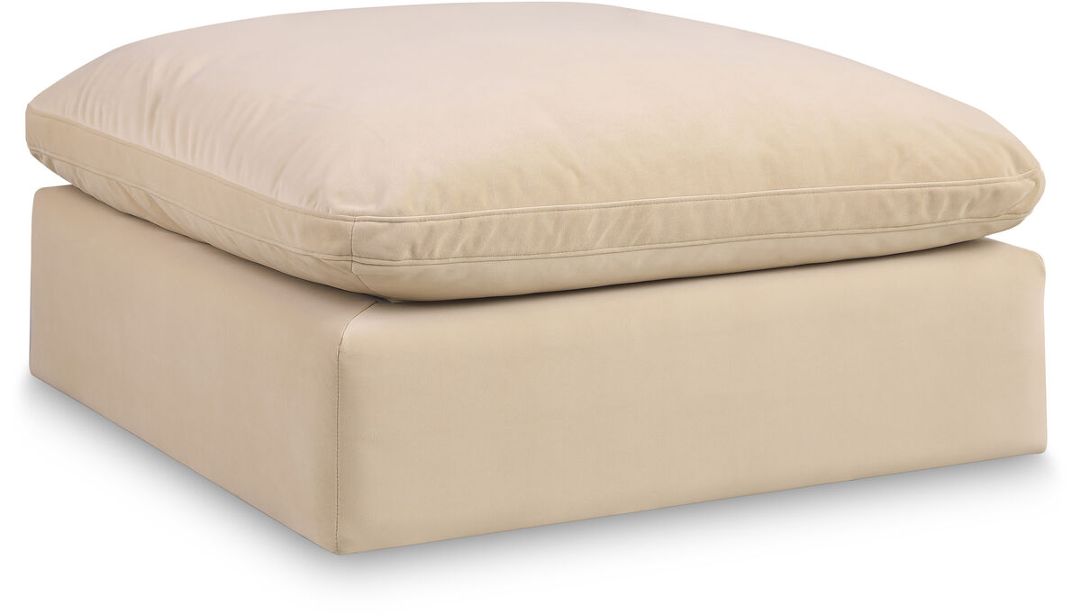 Meridian Furniture Comfy Beige Velvet Modular Ottoman