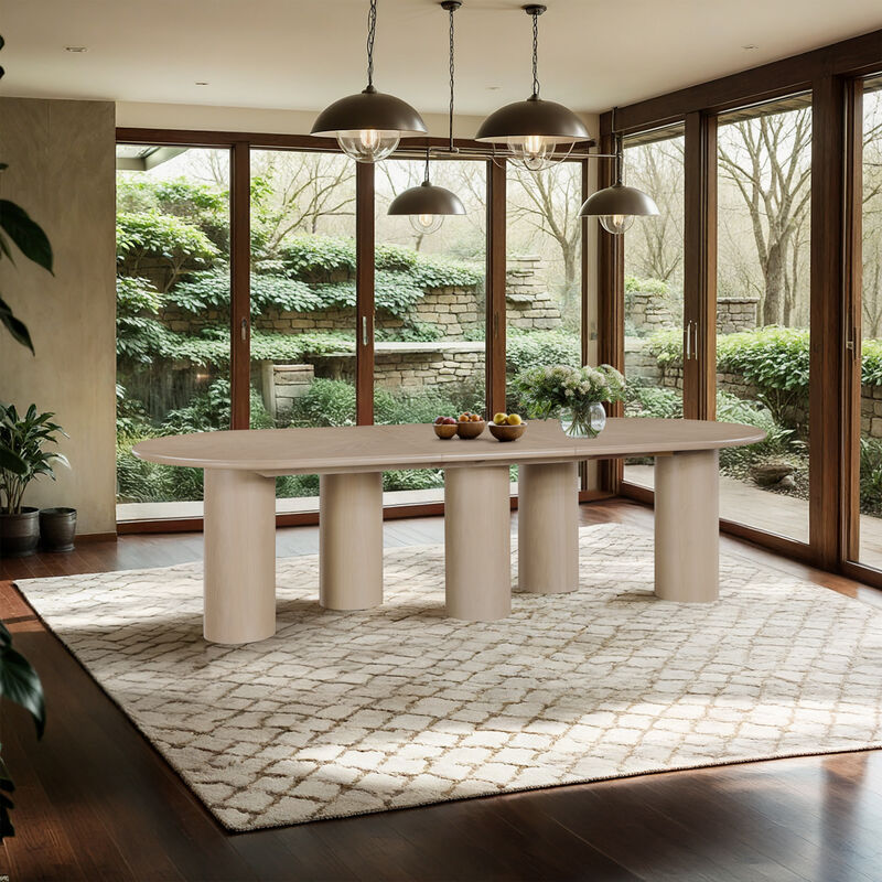 Meridian Furniture Dolan Oak Dining Table image number 2
