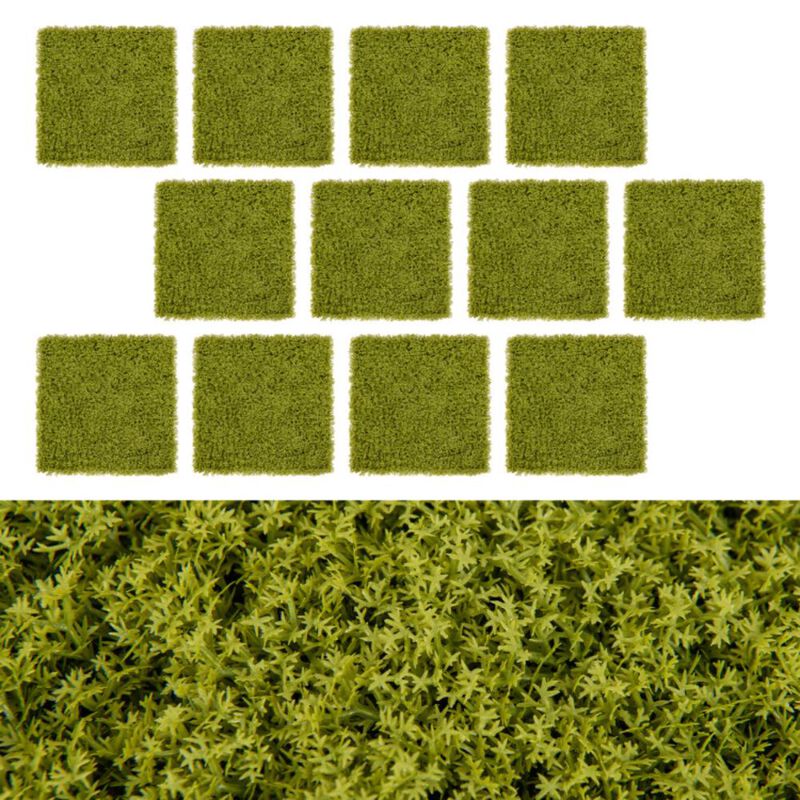 Hivvago 12 Pieces Artificial Grass Wall Panels for Garden Yard Balcony