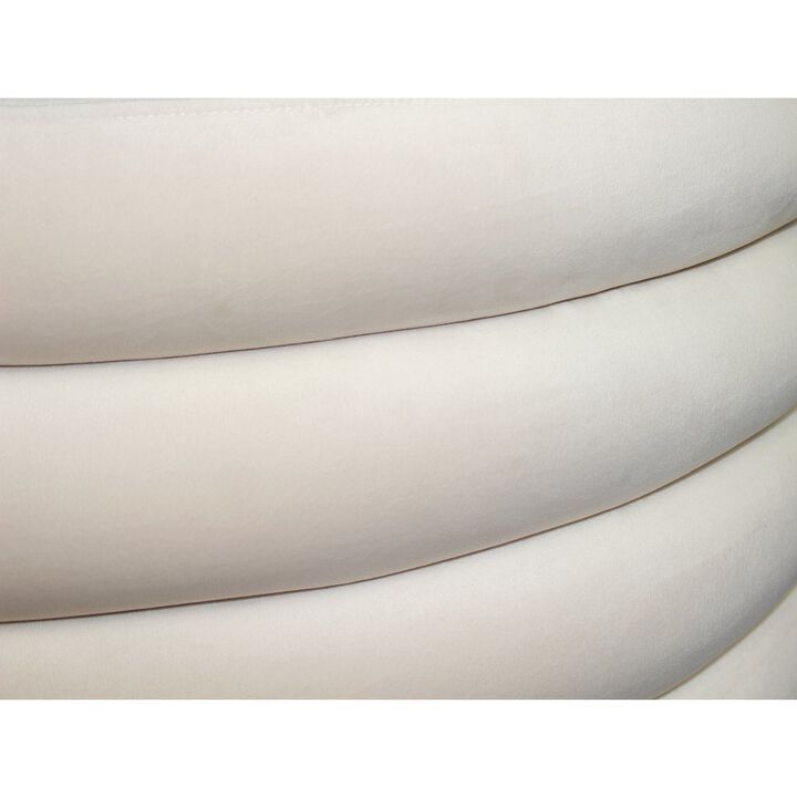 Alex Hamilton Thor Round Ottoman in Dove