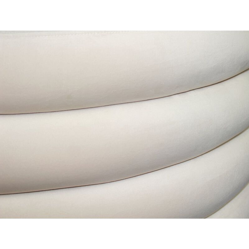 Alex Hamilton Thor Round Ottoman in Dove