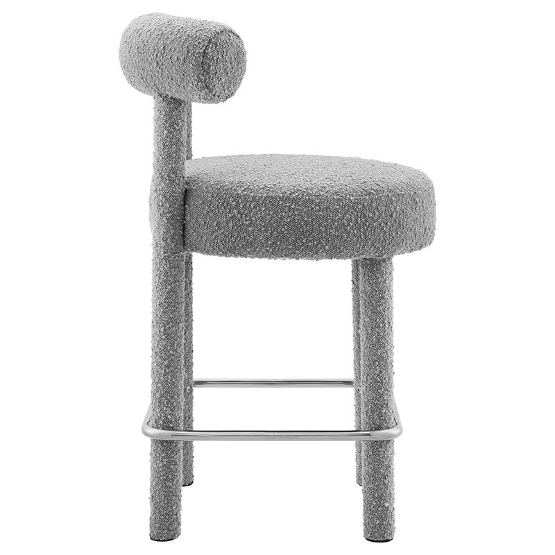 Toulouse Boucle Fabric Counter Stool