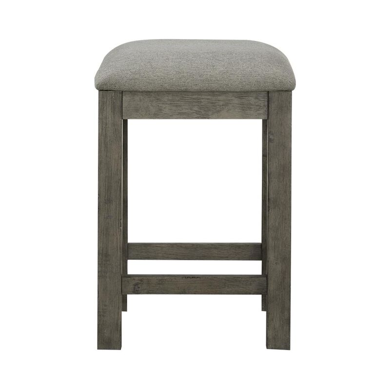 Liberty Furniture Uph Console Stool Contemporary Grey in Dusty Taupe Finish image number 3