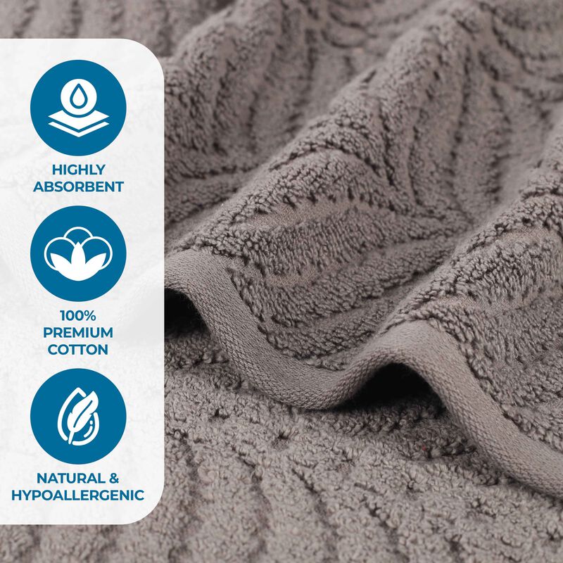 Plush Zero Twist Cotton Bath Towels Set of 4 for Bathroom Use image number 3