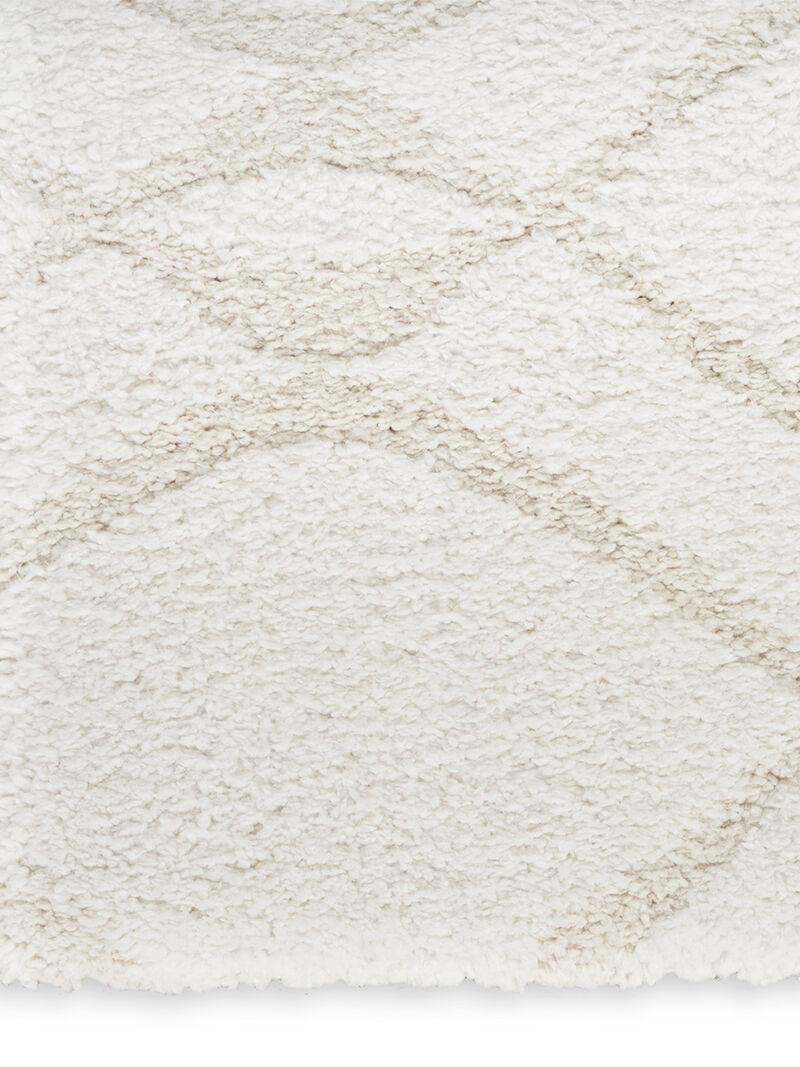 Modern Shag MMD03 Ivory/Beige 5'3" x 7' Rug