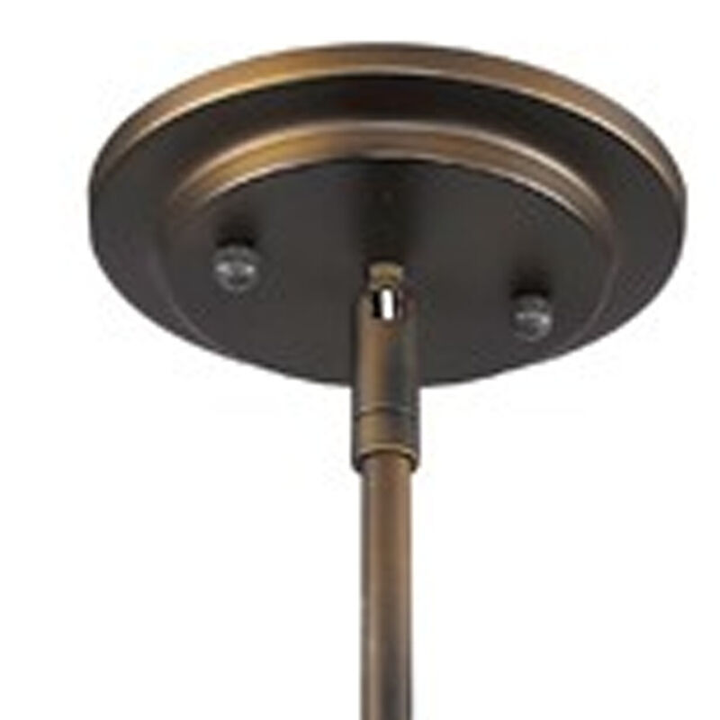 Hivvago Bronze Metal Hanging Light with Mesh Shade