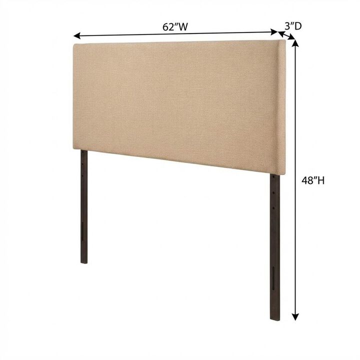 Upholstered Queen Headboard with Padded Design and Durable Frame