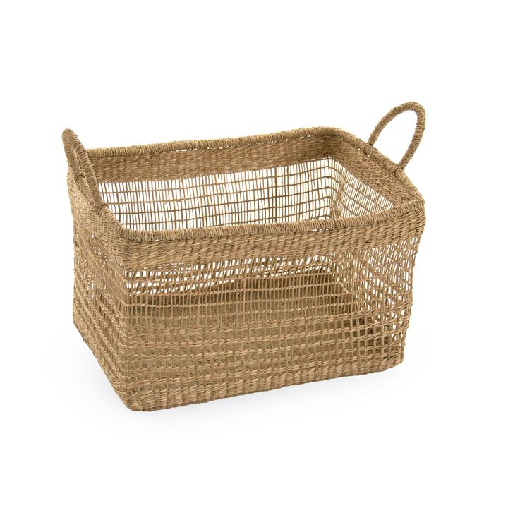 Woven Basket w/ Handles Large
