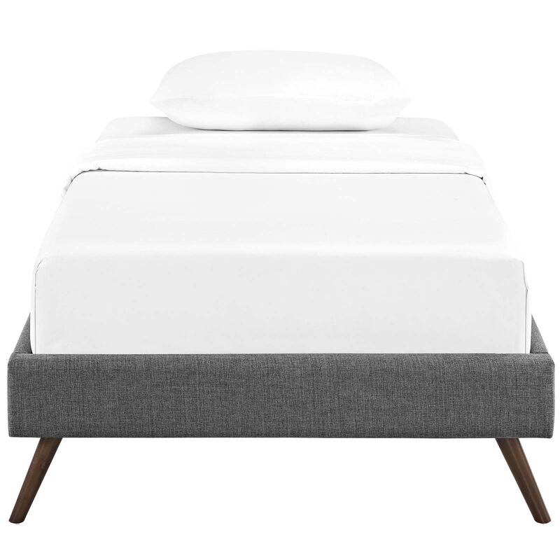 Modway - Loryn Twin Fabric Bed Frame with Round Splayed Legs image number 4