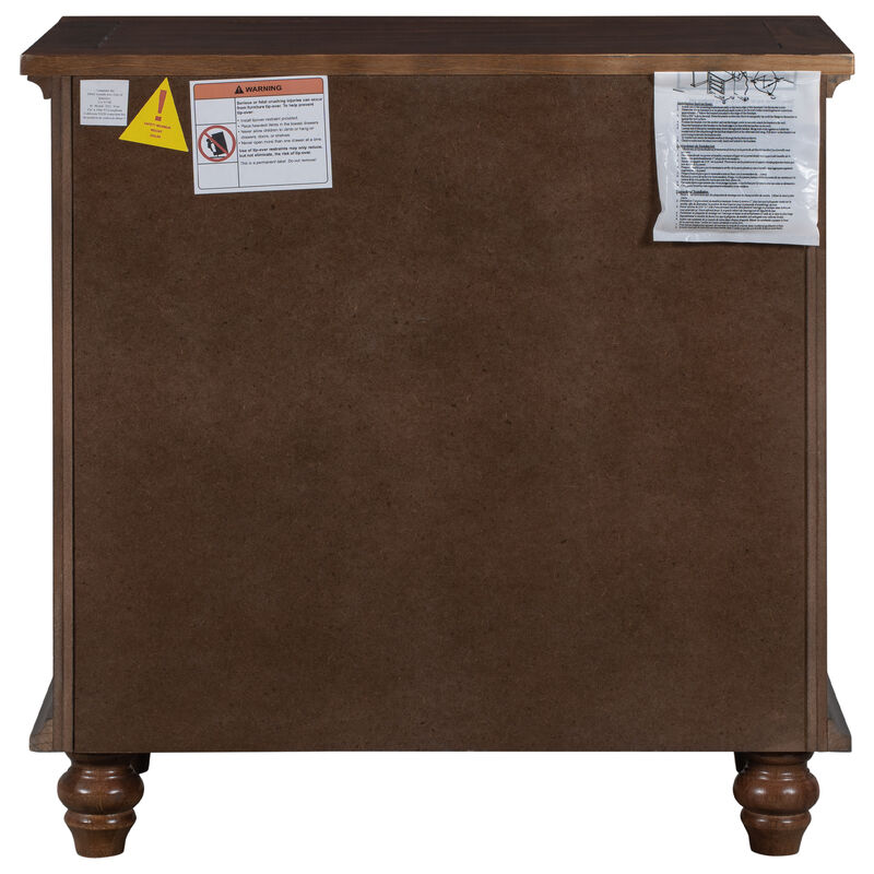 U_STYLE 3-Drawer Storage Wood Cabinet, End Table with Pull out Tray (As Same As WF199155AAD)