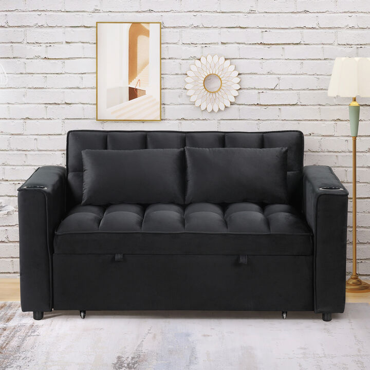 Merax 4-1 Multi-Functional Sofa Bed with Cup Holder
