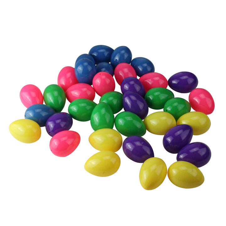 Club Pack of 36 Vibrantly Colored Springtime Easter Egg Decorations 2.5"