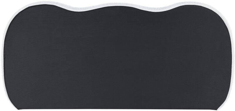 Meridian Furniture Hyde Cream Boucle Fabric King Bed