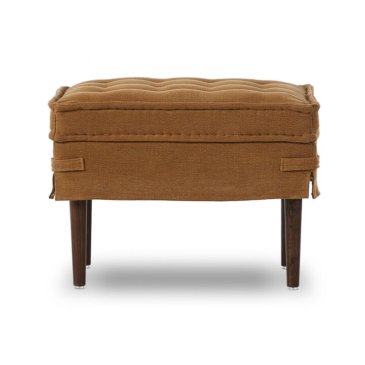 Cole 24" Broadway Gilt Ottoman