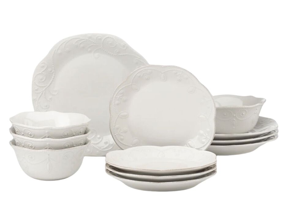 Lenox French Perle White 12-piece Dinnerware Set
