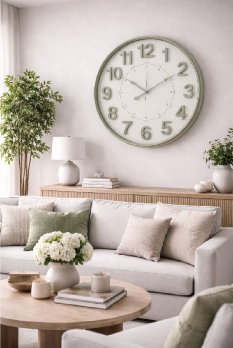 Linden Round Wall Clock 29.5 Inch Round