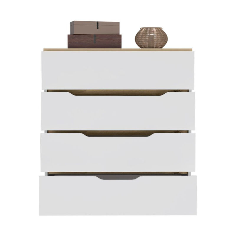 Dresser Oboe, Bedroom, White / Light Oak