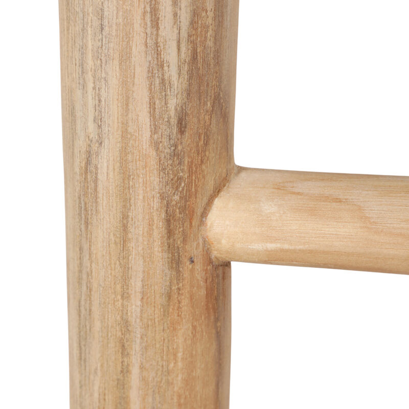 76x19" Teakwood Decorative Ladder, Natural image number 4