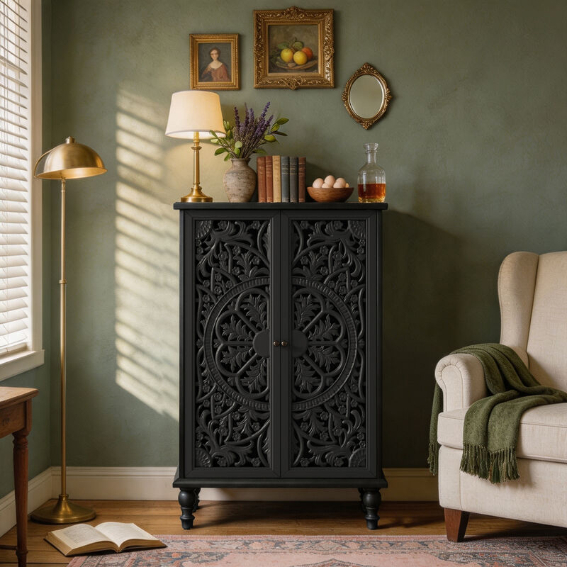 Zuggo 47" Tall Accent Cabinet image number 1