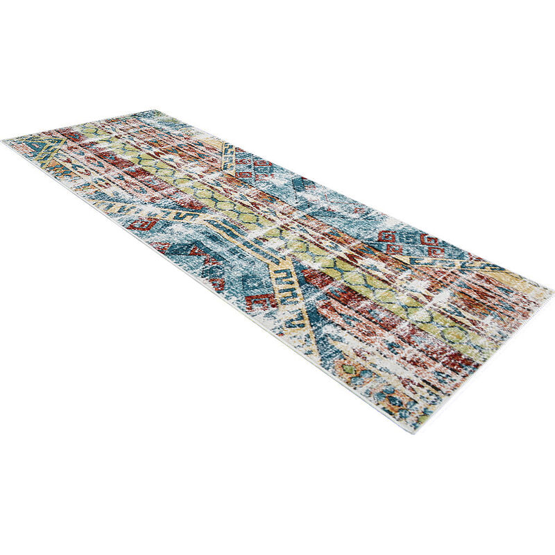 RUGSOTIC CARPETS MACHINE MADE HEATSET POLYPROPYLENE AREA RUGS  - Runner Shape, Contemporary Modern Design, Midium Pile Machine Made Area Rugs (M00057) image number 2